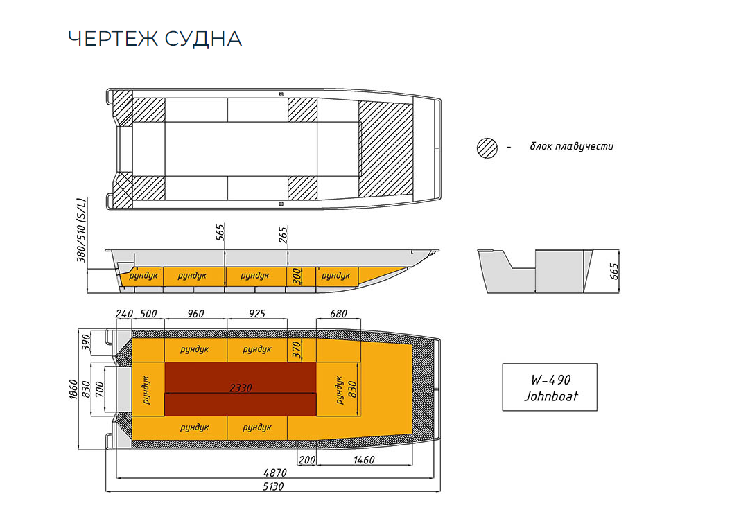 Алюминиевая лодка Wyatboat-490 Jonboat в Владимире