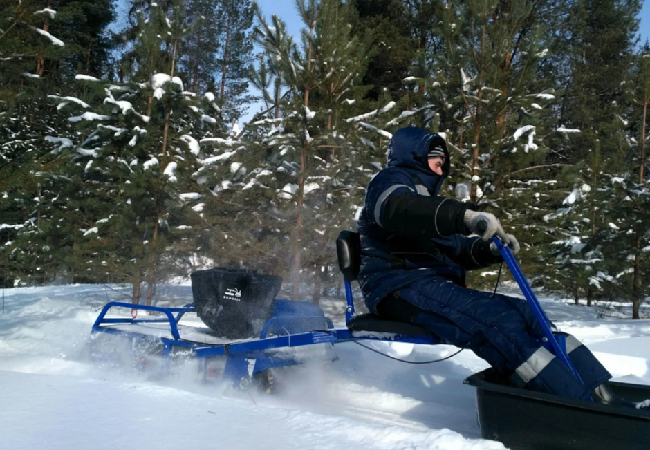 Мотобуксировщик толкач Альбатрос-XL8 с модулем. С фарой, склизы в Владимире