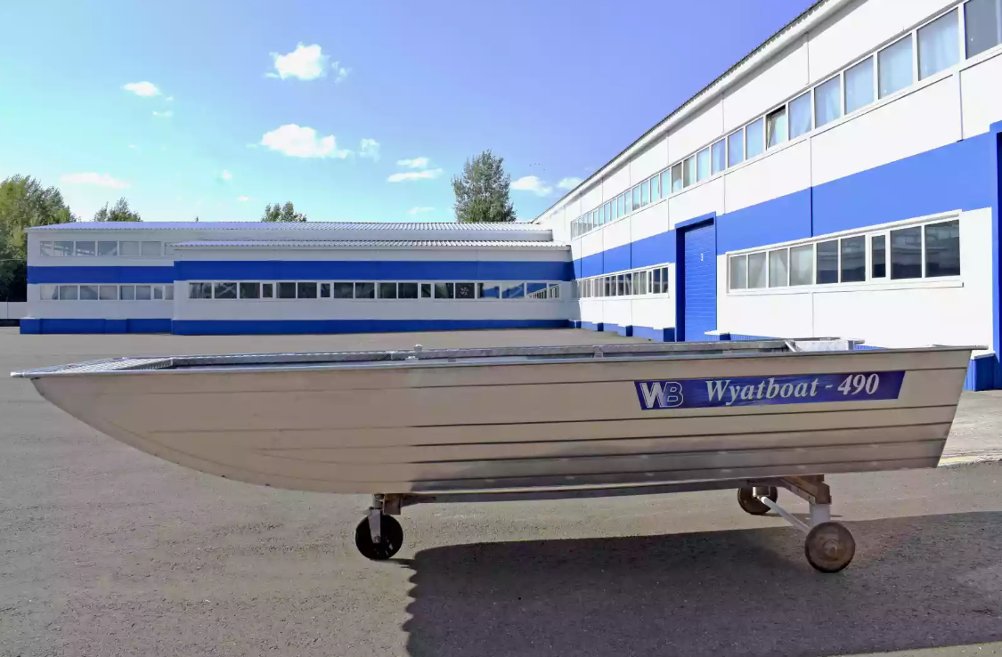 Алюминиевая лодка Wyatboat-490 Jonboat в Владимире