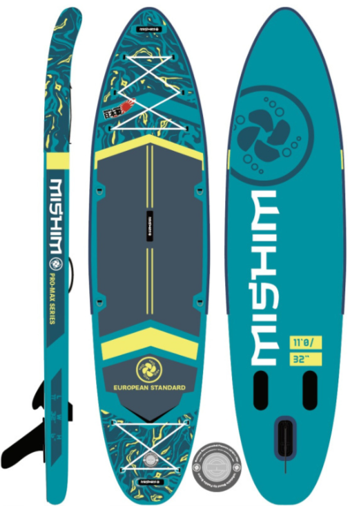 SUP (САП) Доска MISHIMO PRO-MAX Light Teal 11’ (335см) в Владимире