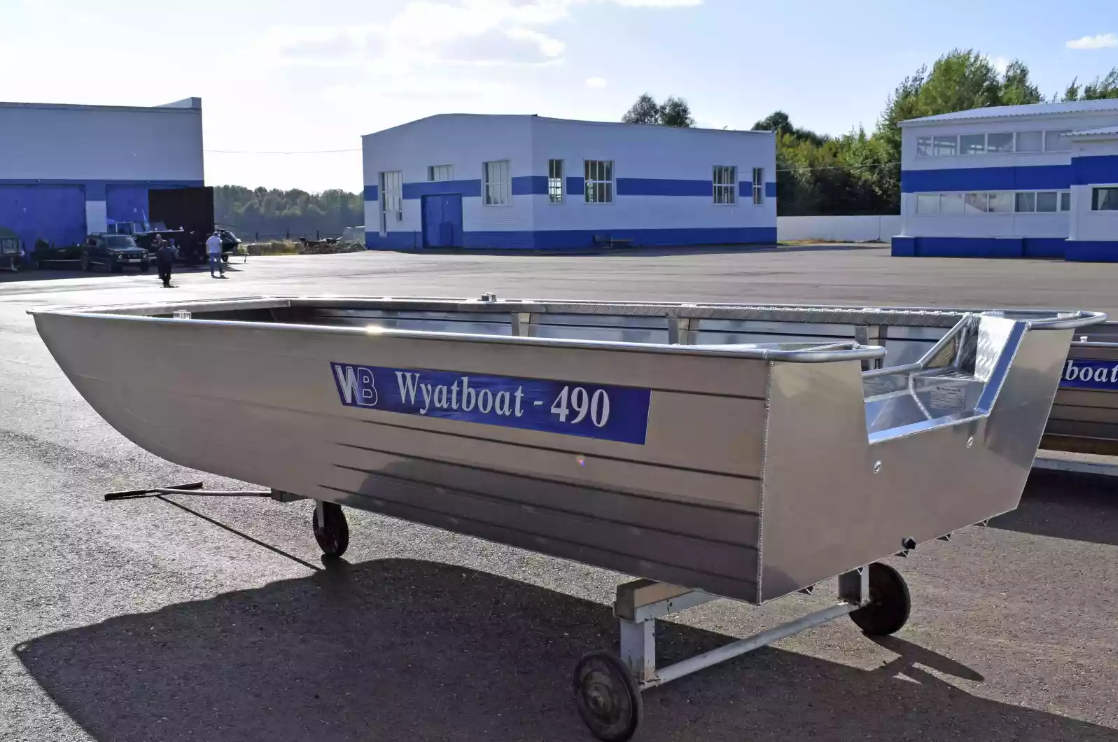 Алюминиевая лодка Wyatboat-490 Jonboat в Владимире