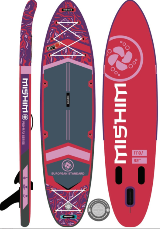 SUP (САП) Доска MISHIMO PRO-MAX Viva Magenta 10.8’ (330см) в Владимире