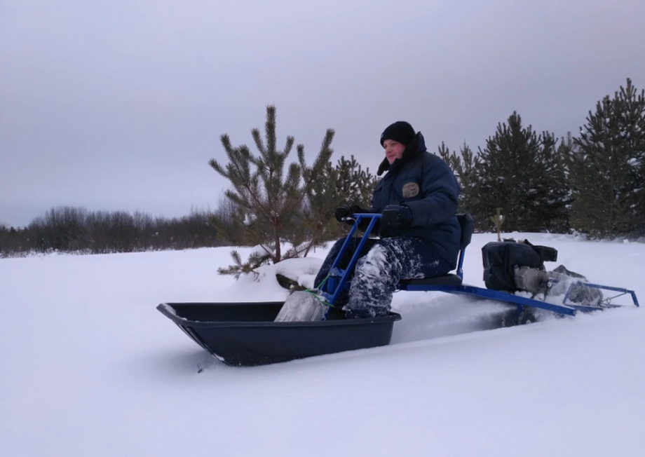 Мотобуксировщик толкач Альбатрос-XL8 с модулем. С фарой, склизы в Владимире