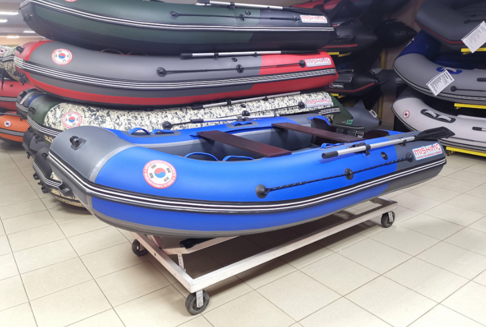 КОМПЛЕКТ Лодка MISHIMO PRO 350 + ЛОДОЧНЫЙ МОТОР MARLIN MP 9.9 (20) AMHS PRO в Владимире