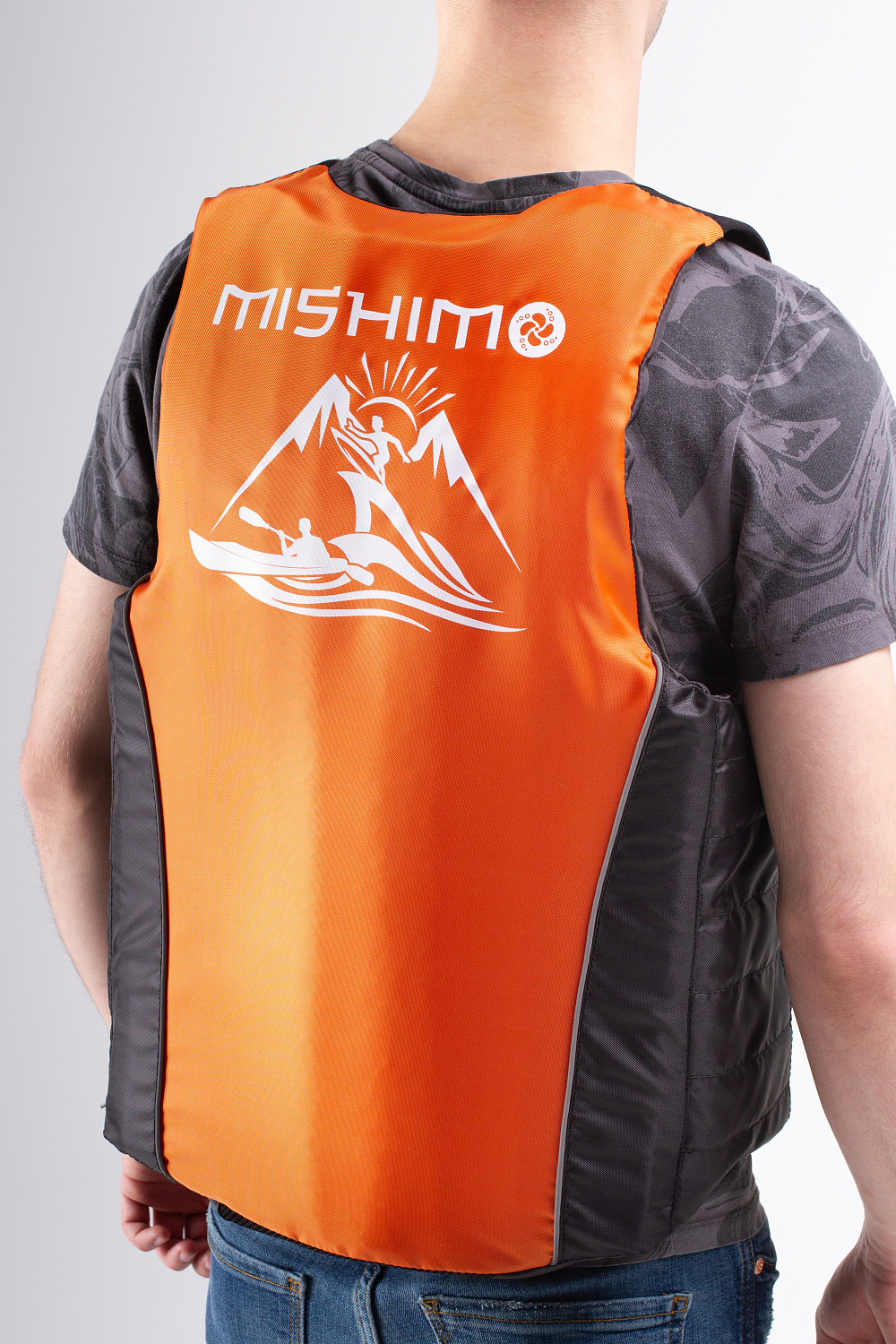 Жилет спасательный MISHIMO PRO Премиум качества Черно-оранжевый в Владимире