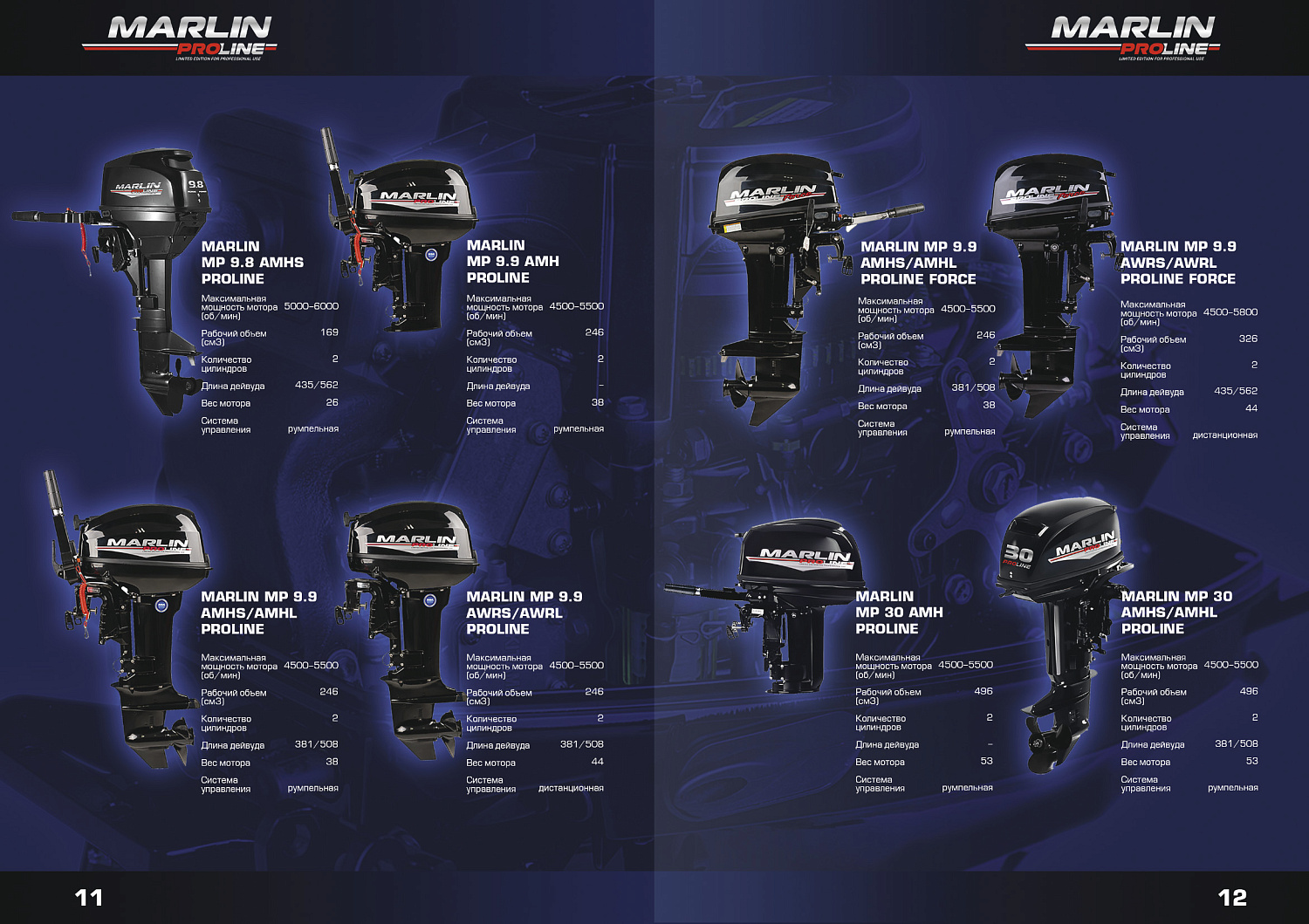 Лодочный мотор MARLIN PROLINE MP 50 AWRS в Владимире